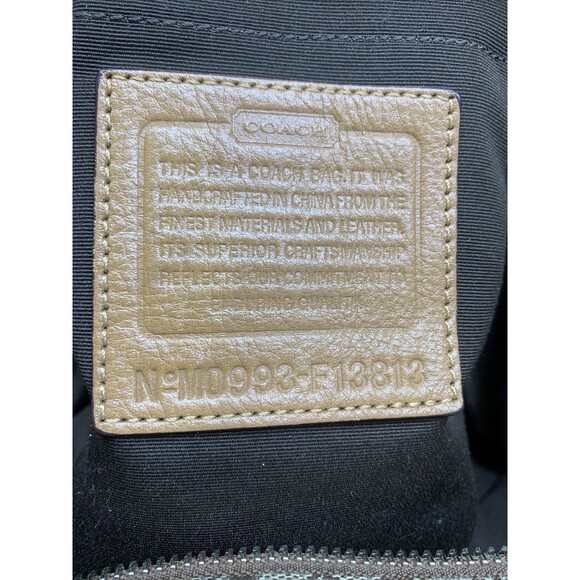 Coach Signature Voyager F13813 MSRP $398 Missing XBody Strap and Diaper Pad - Picture 3 of 12